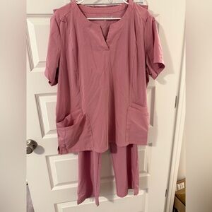 Pink Butter Soft Easy Stretch Scrubs